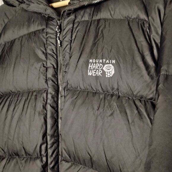 Mountain Hardwear Men's Black Mt. Eyak Down Hooded Puffer Jacket Size L - Picture 3 of 5
